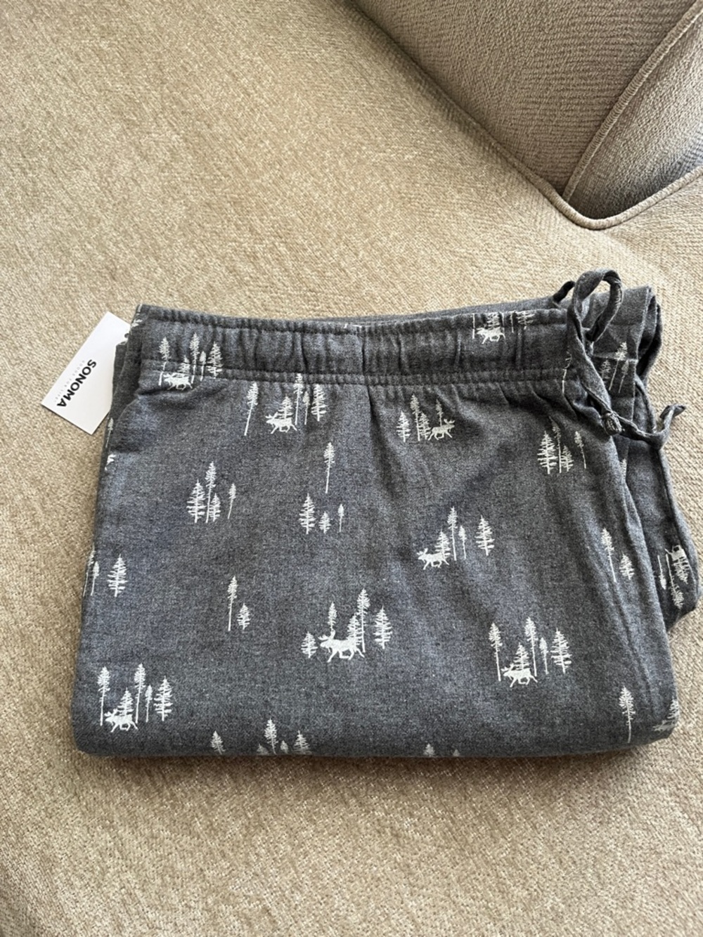 XXL, Sonoma, Essential Flannel PJ Pants w/ Woodland Print